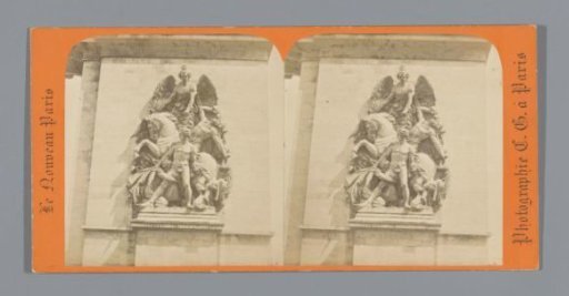 Sculptural group on the Arc de Triomphe in Paris, representing the resistance during the War of the Sixth Coalition
