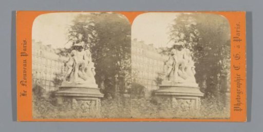 Sculptural group in the Jardin du Luxembourg in Paris