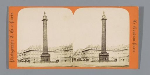 View of the Colonne Vendôme in Paris