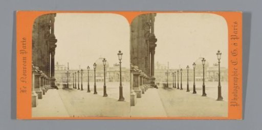 View of the Place du Carrousel in Paris