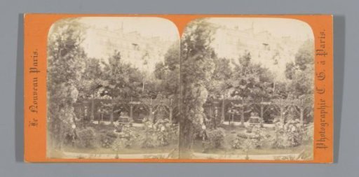 View of the garden of the Bal Mabille in Paris