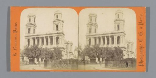Facade of the Church of Saint-Sulpice in Paris