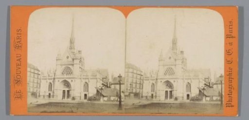 View of the Church of Saint-Laurent in Paris