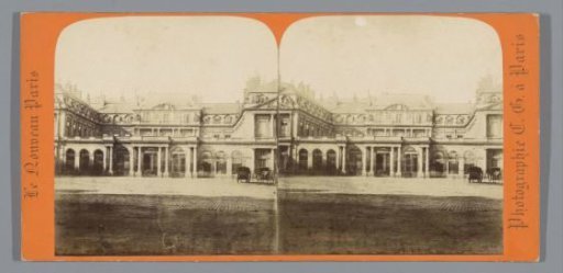 Facade of the Palais-Royal in Paris