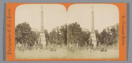 View of the Fontaine du Palmier in Paris