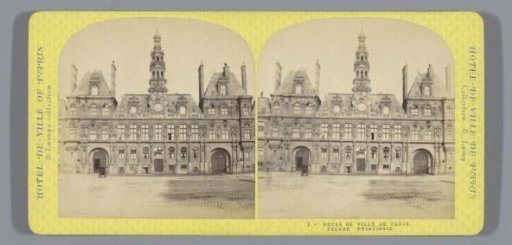 Facade of the Hôtel de Ville in Paris