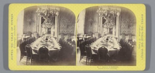 Dining Hall in the Hôtel de Ville in Paris