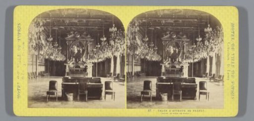Waiting Room in the Hôtel de Ville in Paris
