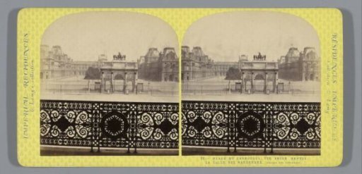 Place du Carrousel in Paris, viewed from the Palais des Tuileries
