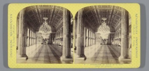 Interior of a salon in the Palais des Tuileries in Paris