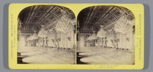 Interior of the Salon de la Paix in the Palais des Tuileries in Paris