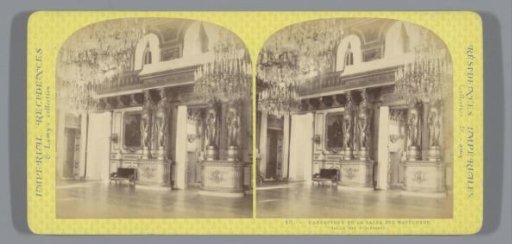 Caryatids in the Hall of Marshals in the Palais des Tuileries in Paris