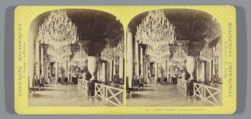 Interior of a salon in the Palais des Tuileries in Paris