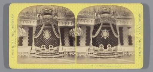 Throne in the Palais des Tuileries in Paris