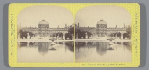 View of the Palais des Tuileries in Paris