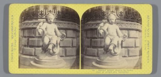 Sculpture in the Jardin des Tuileries in Paris, representing Hercules wrestling with snakes