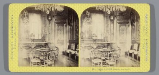Interior of a salon in the Château de Saint-Cloud