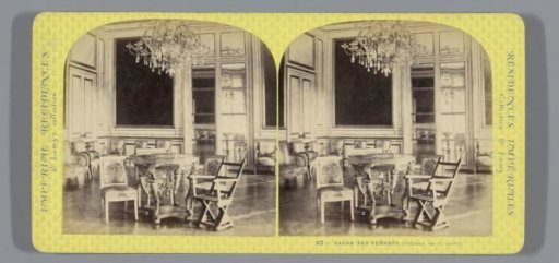 Interior of a salon in the Château de Saint-Cloud