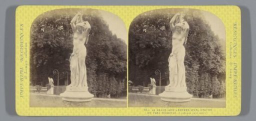 Sculpture in the Park of Saint-Cloud, representing a naked woman