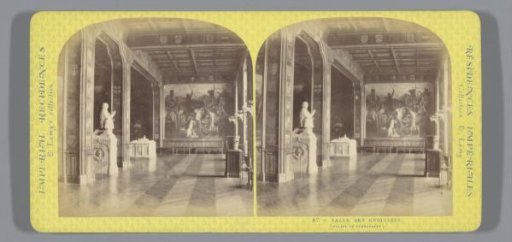 Interior of a hall in the Palace of Versailles