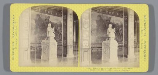 Sculpture of Philippe Villiers de l'Isle Adam in the Palace of Versailles