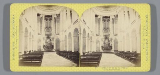 Interior of the chapel in the Palace of Versailles