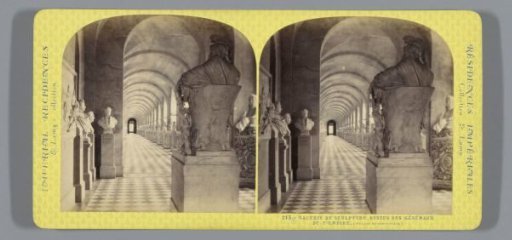 Statue gallery in the Palace of Versailles