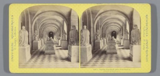 Gallery with tombs in the Palace of Versailles