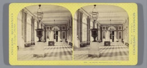 Vestibule of the Grand Trianon in the garden of Versailles