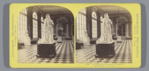 Sculpture in the vestibule of the Grand Trianon, representing France and Italy