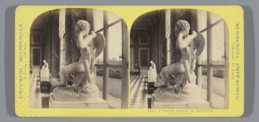 Sculpture in the vestibule of the Grand Trianon, representing Cupid