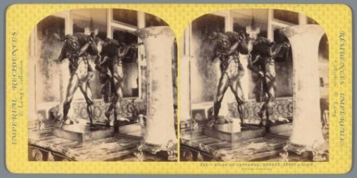 Bronze statue in the Grand Trianon, representing Milo of Croton