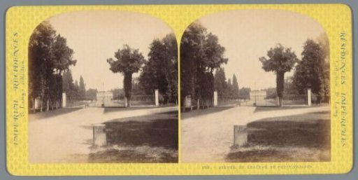 View of the Petit Trianon and the access road