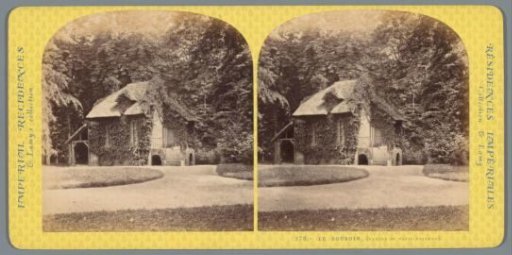 View of Le Boudoir in Le Hameau de la Reine near the Petit Trianon