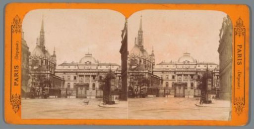 View of the Palais de Justice and the Sainte-Chapelle in Paris