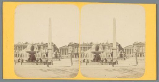 View of the Place de la Concorde and La Madeleine behind it in Paris