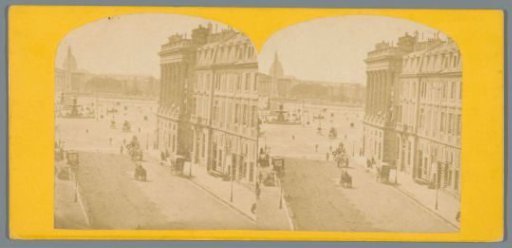 View of the Place de la Concorde from the Rue Royale in Paris