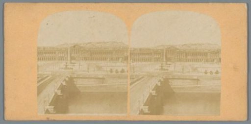 View of the Hôtel du Garde-Meuble and the Hôtel de Crillon on the Place de la Concorde and La Madeleine in Paris