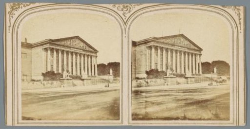 View of the Palais Bourbon in Paris