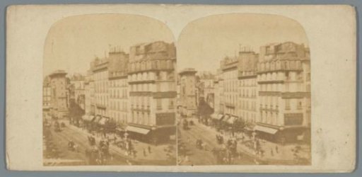 View of Boulevard Saint-Denis in Paris