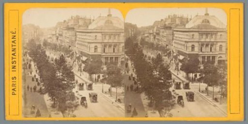 View of the Boulevard Saint-Martin in Paris