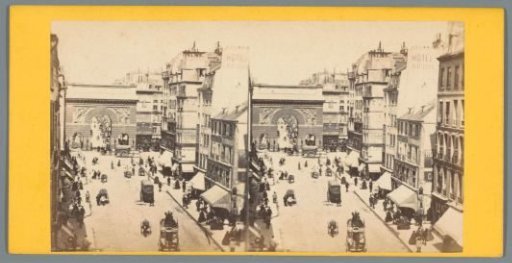 View of the Porte Saint-Martin in Paris