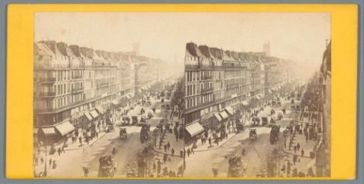 View of the Boulevard de Sébastopol in Paris