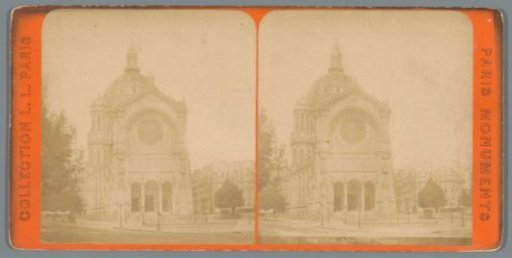 View of the Église Saint-Augustin in Paris