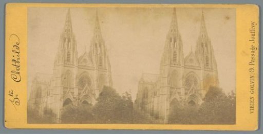 View of the Église Sainte-Clotilde in Paris