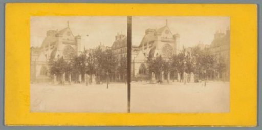 View of the Église Saint-Germain-l'Auxerrois in Paris