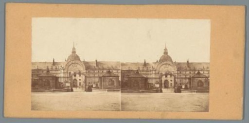 View of a gate of the Hôtel des Invalides in Paris