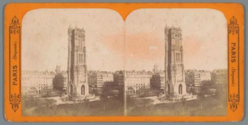 View of the Tour Saint-Jacques in Paris