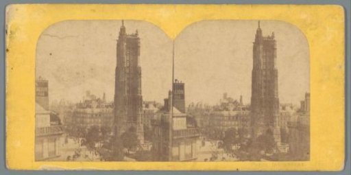 View of the Tour Saint-Jacques in Paris