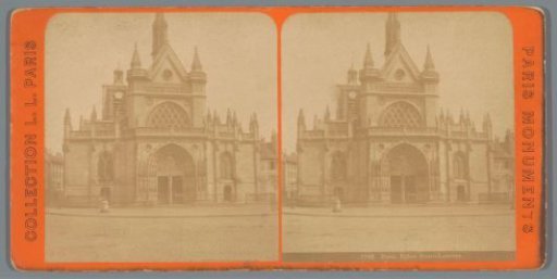 View of the Église Saint-Laurent in Paris